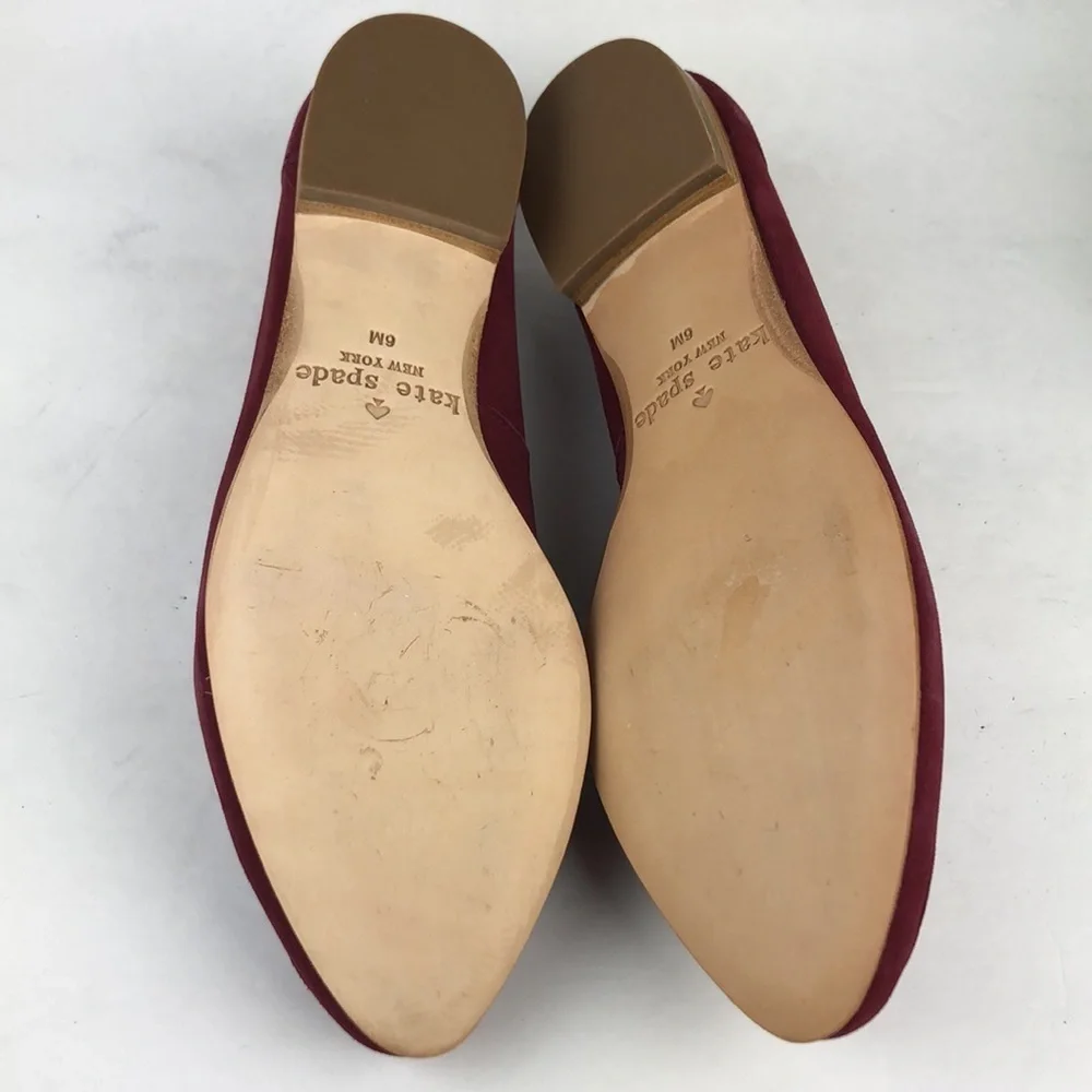 Kate Spade Carima Suede Point Toe Loafer Flats 6